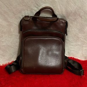 Allen Edmonds Tech Leather Backpack/Shoulder Bag